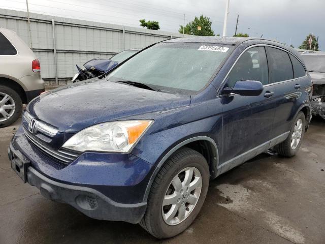 JHLRE48768C045586 - 2008 HONDA CR-V EXL BLUE photo 1