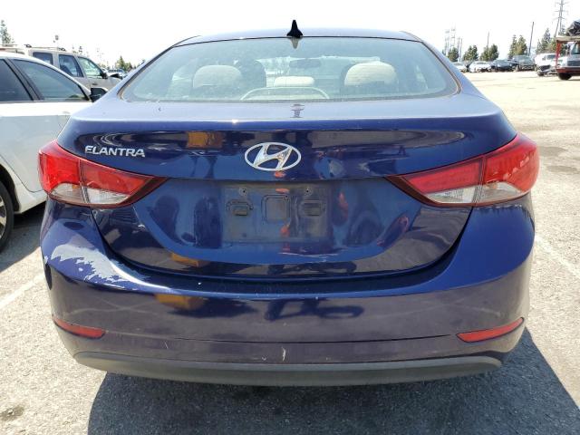 5NPDH4AE1EH533268 - 2014 HYUNDAI ELANTRA SE BLUE photo 6