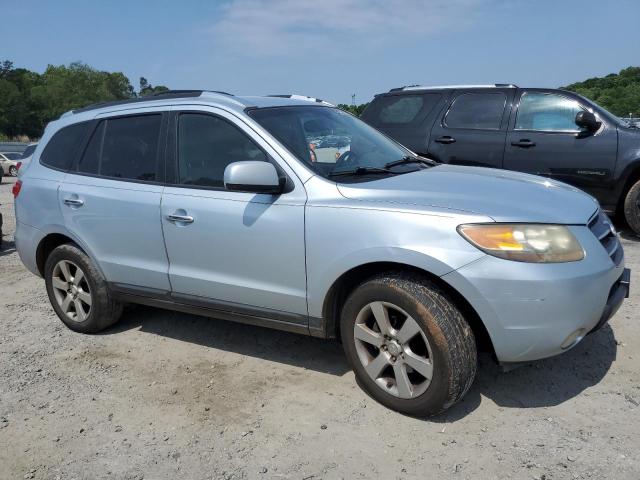 5NMSH73E67H046461 - 2007 HYUNDAI SANTA FE SE BLUE photo 4