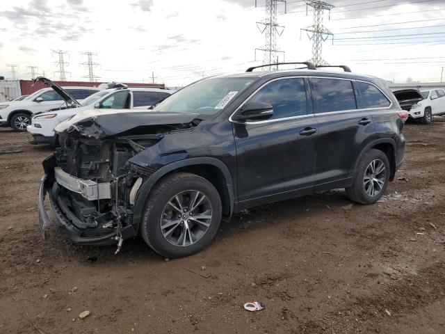 5TDJKRFH0GS277075 - 2016 TOYOTA HIGHLANDER XLE BLACK photo 1