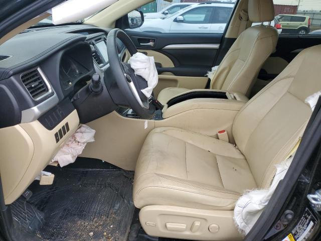 5TDJKRFH0GS277075 - 2016 TOYOTA HIGHLANDER XLE BLACK photo 7