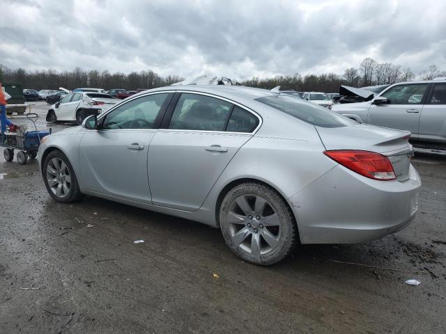 2G4GR5EK3C9125799 - 2012 BUICK REGAL SILVER photo 2