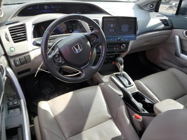 2HGFG3B12CH524801 - 2012 HONDA CIVIC EXL GRAY photo 8