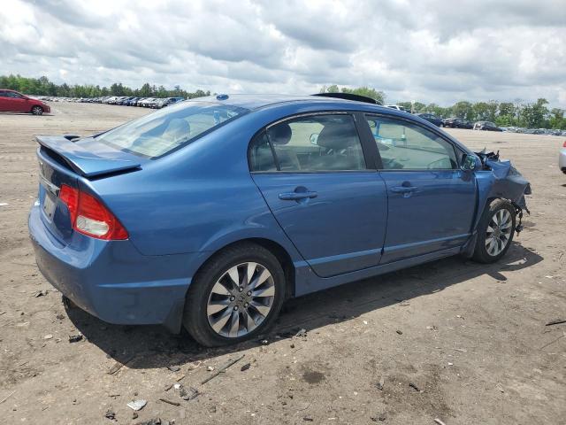 19XFA169X9E001065 - 2009 HONDA CIVIC EXL BLUE photo 3