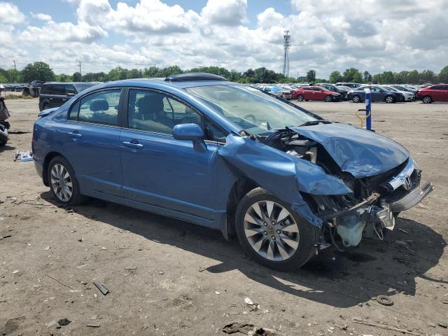 19XFA169X9E001065 - 2009 HONDA CIVIC EXL ლურჯი ფოტო 4