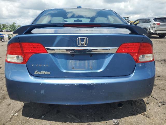 19XFA169X9E001065 - 2009 HONDA CIVIC EXL BLUE photo 6