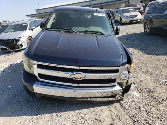 3GCEC13C07G551057 - 2007 CHEVROLET SILVERADO C1500 CREW CAB BLUE photo 5