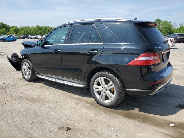4JGDA5HB4FA536692 - 2015 MERCEDES-BENZ ML 350 4MATIC BLACK photo 2