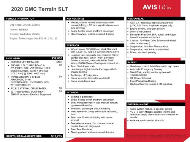 3GKALVEVXLL248636 - 2020 GMC TERRAIN SLT SILVER photo 12