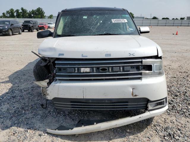 2FMGK5D86EBD10337 - 2014 FORD FLEX LIMITED WHITE photo 5