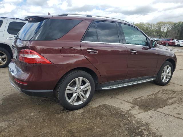 4JGDA5HB3DA169412 - 2013 MERCEDES-BENZ ML 350 4MATIC MAROON photo 3
