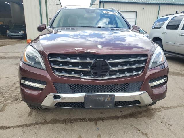 4JGDA5HB3DA169412 - 2013 MERCEDES-BENZ ML 350 4MATIC MAROON photo 5