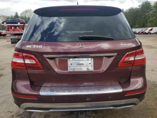 4JGDA5HB3DA169412 - 2013 MERCEDES-BENZ ML 350 4MATIC MAROON photo 6