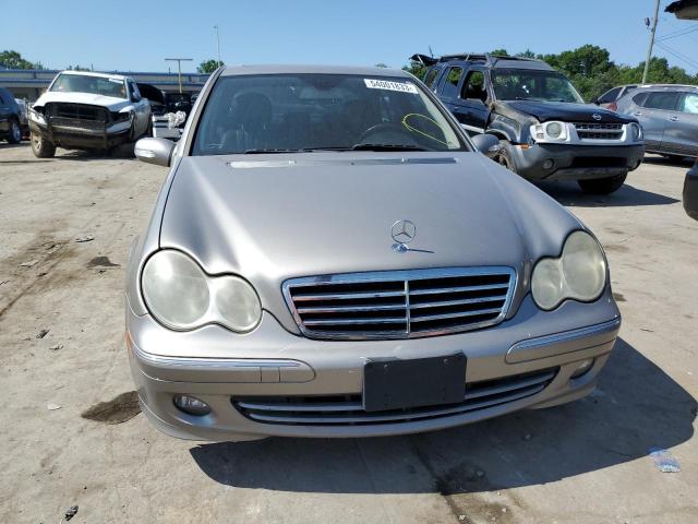 WDBRF92H27F869590 - 2007 MERCEDES-BENZ C 280 4MATIC SILVER photo 5