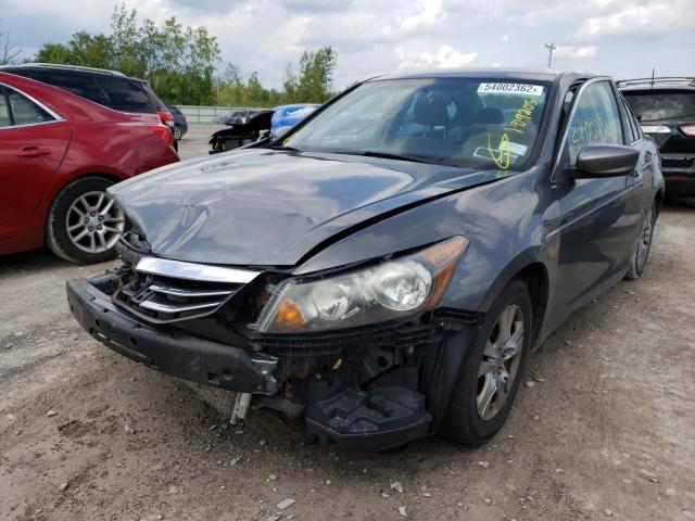 1HGCP2F4XBA043791 - 2011 HONDA ACCORD LXP GRAY photo 2