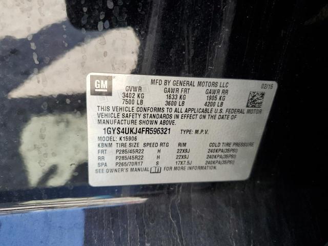 1GYS4UKJ4FR596321 - 2015 CADILLAC ESCALADE ESV PLATINUM Қара фото 13