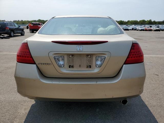 1HGCM56187A134145 - 2007 HONDA ACCORD VALUE TAN photo 6