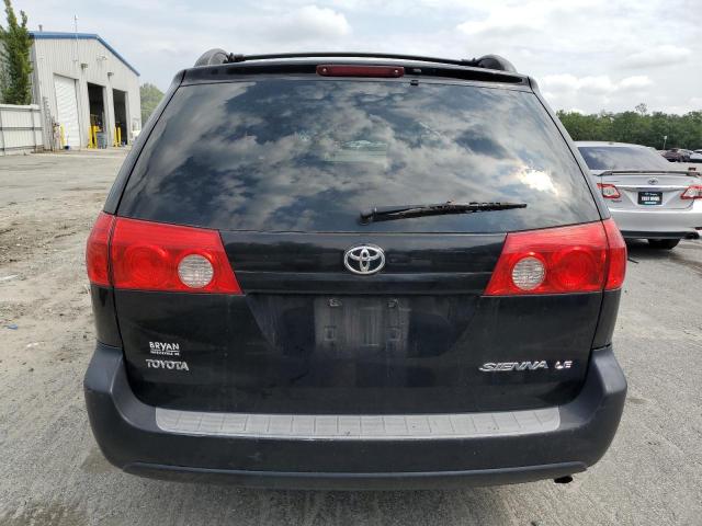 5TDZK23C88S162227 - 2008 TOYOTA SIENNA CE BLACK photo 6