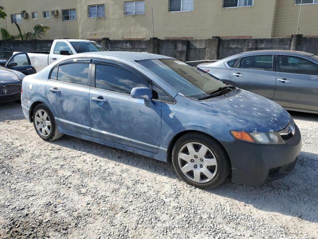 2HGFA16559H538610 - 2009 HONDA CIVIC LX BLUE photo 4