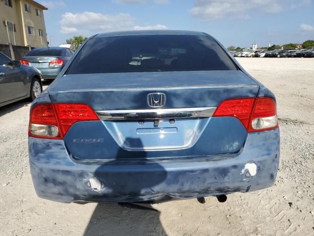 2HGFA16559H538610 - 2009 HONDA CIVIC LX BLUE photo 6