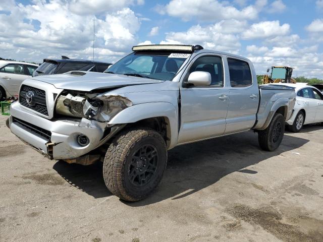 5TFMU4FN5BX003132 - 2011 TOYOTA TACOMA DOUBLE CAB LONG BED SILVER photo 1