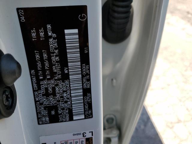 JTEMU5JR0N6064085 - 2022 TOYOTA 4RUNNER SR5/SR5 PREMIUM 白色 照片 13