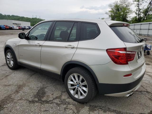 5UXWX9C55E0D18559 - 2014 BMW X3 XDRIVE28I BEIGE photo 2