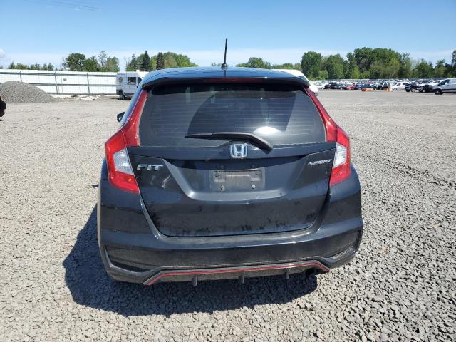 3HGGK5H60KM722004 - 2019 HONDA FIT SPORT BLACK photo 6