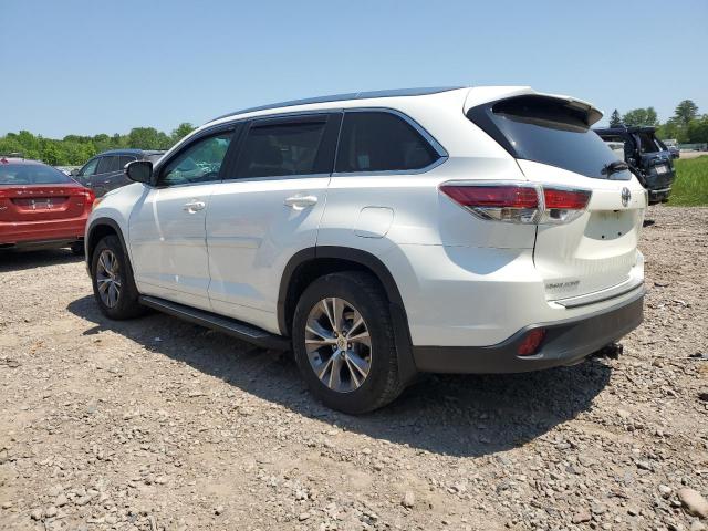 5TDJKRFH2ES031450 - 2014 TOYOTA HIGHLANDER XLE Սպիտակ լուսանկար 2