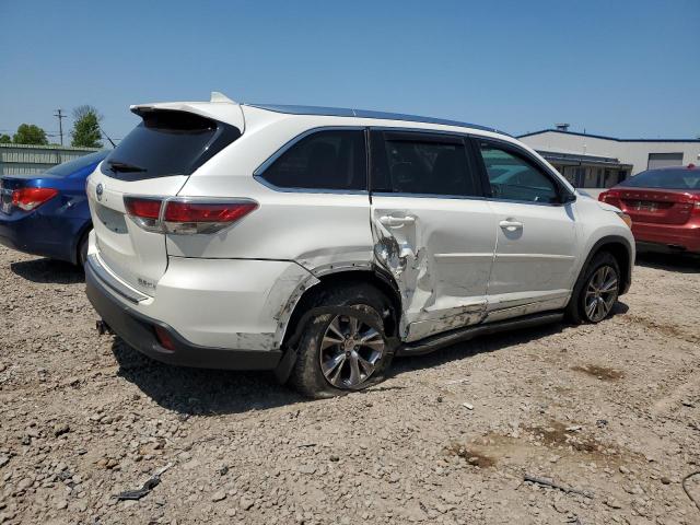 5TDJKRFH2ES031450 - 2014 TOYOTA HIGHLANDER XLE Սպիտակ լուսանկար 3