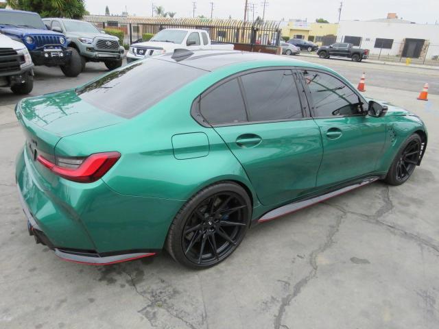 WBS33AY02NFM41026 - 2022 BMW M3 COMPETITION GREEN photo 3