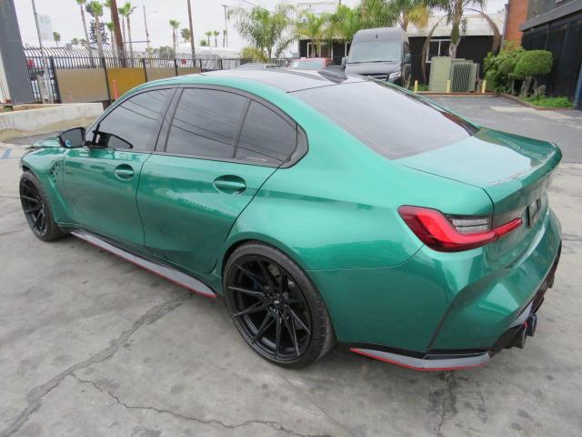 WBS33AY02NFM41026 - 2022 BMW M3 COMPETITION GREEN photo 4