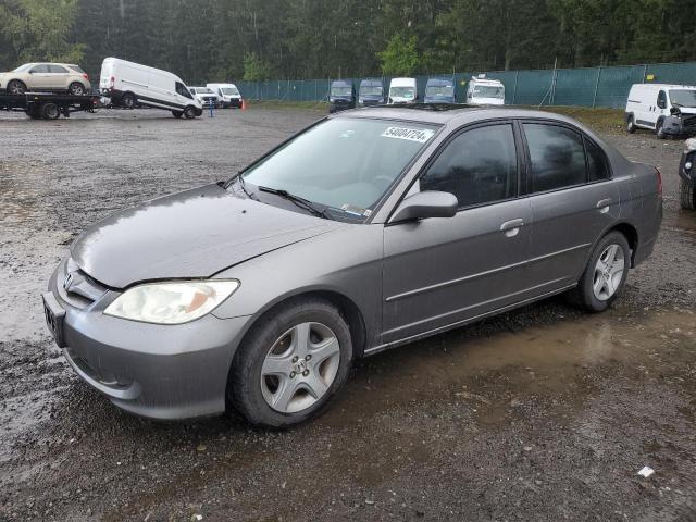 2HGES26744H627786 - 2004 HONDA CIVIC EX SILVER photo 1