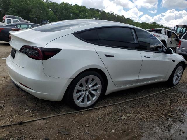 5YJ3E1EA0MF058476 - 2021 TESLA MODEL 3 WHITE photo 3