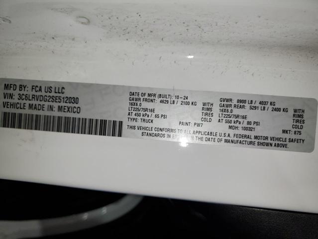 3C6LRVDG2SE512030 - 2025 RAM PROMASTER 2500 HIGH 白色 照片 13