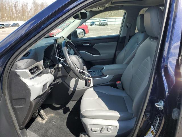5TDHZRBH6MS547311 - 2021 TOYOTA HIGHLANDER XLE 蓝色 照片 7
