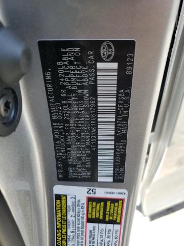 4T1S31AK1PU617962 - 2023 TOYOTA CAMRY SE NIGHT SHADE GRAY photo 12