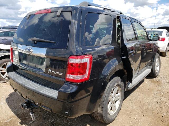 1FMCU59H48KC79634 - 2008 FORD ESCAPE HEV BLACK photo 4