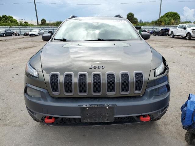 1C4PJMBS4FW650134 - 2015 JEEP CHEROKEE TRAILHAWK 绿色 照片 5