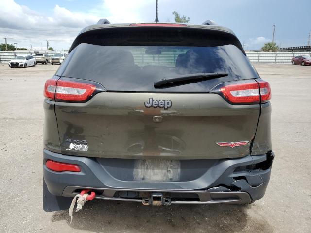 1C4PJMBS4FW650134 - 2015 JEEP CHEROKEE TRAILHAWK 绿色 照片 6