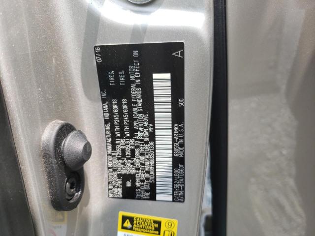 5TDJKRFH6GS501336 - 2016 TOYOTA HIGHLANDER XLE Gold Foto 12