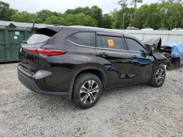 5TDHZRAH8NS106735 - 2022 TOYOTA HIGHLANDER XLE Սև լուսանկար 3