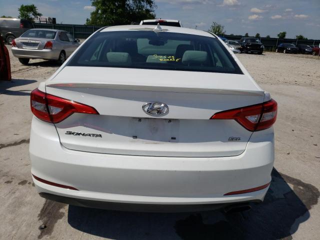 5NPE24AA9FH127663 - 2015 HYUNDAI SONATA ECO WHITE photo 6