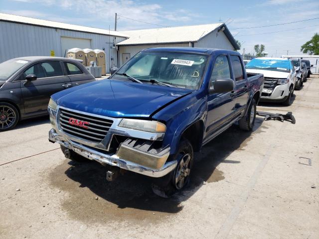 1GTDT136458246587 - 2005 GMC CANYON BLUE photo 1