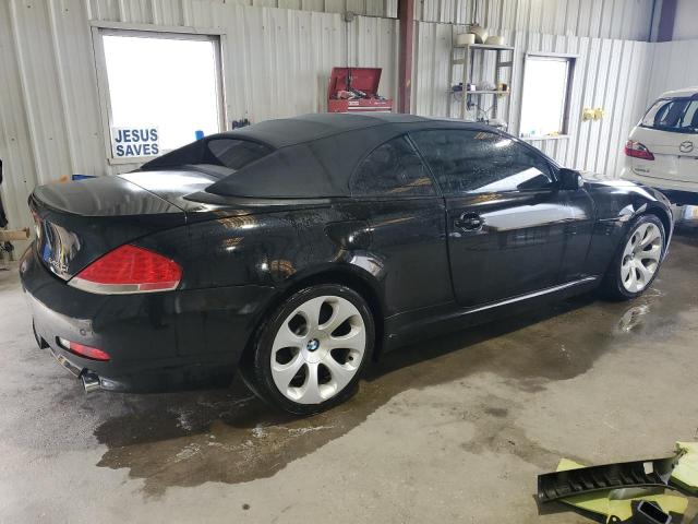 WBAEK73465B323517 - 2005 BMW 645 CI AUTOMATIC BLACK photo 3