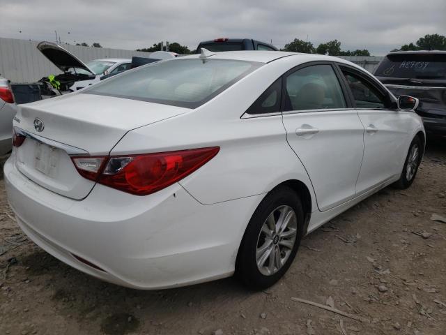 5NPEB4ACXDH771235 - 2013 HYUNDAI SONATA GLS WHITE photo 4