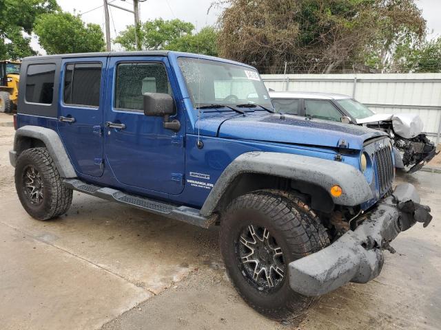 1J4BA3H11AL187554 - 2010 JEEP WRANGLER U SPORT أزرق صورة 4