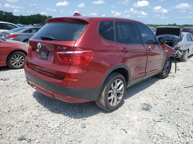 5UXWX7C5XCL736516 - 2012 BMW X3 XDRIVE35I RED photo 4