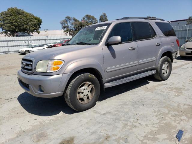 5TDZT38A32S123028 - 2002 TOYOTA SEQUOIA LIMITED GRAY photo 1