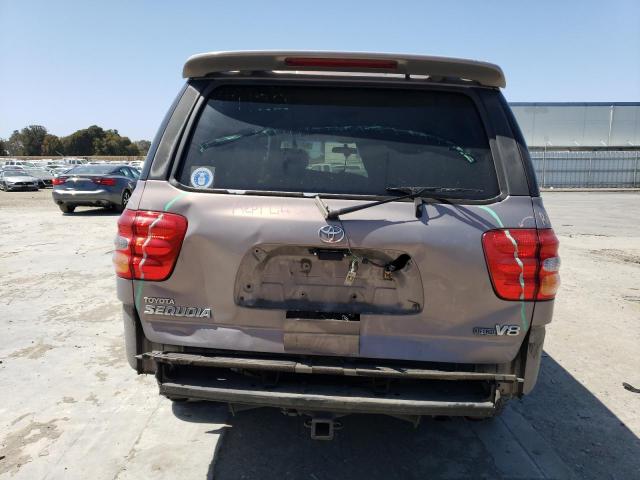 5TDZT38A32S123028 - 2002 TOYOTA SEQUOIA LIMITED GRAY photo 6